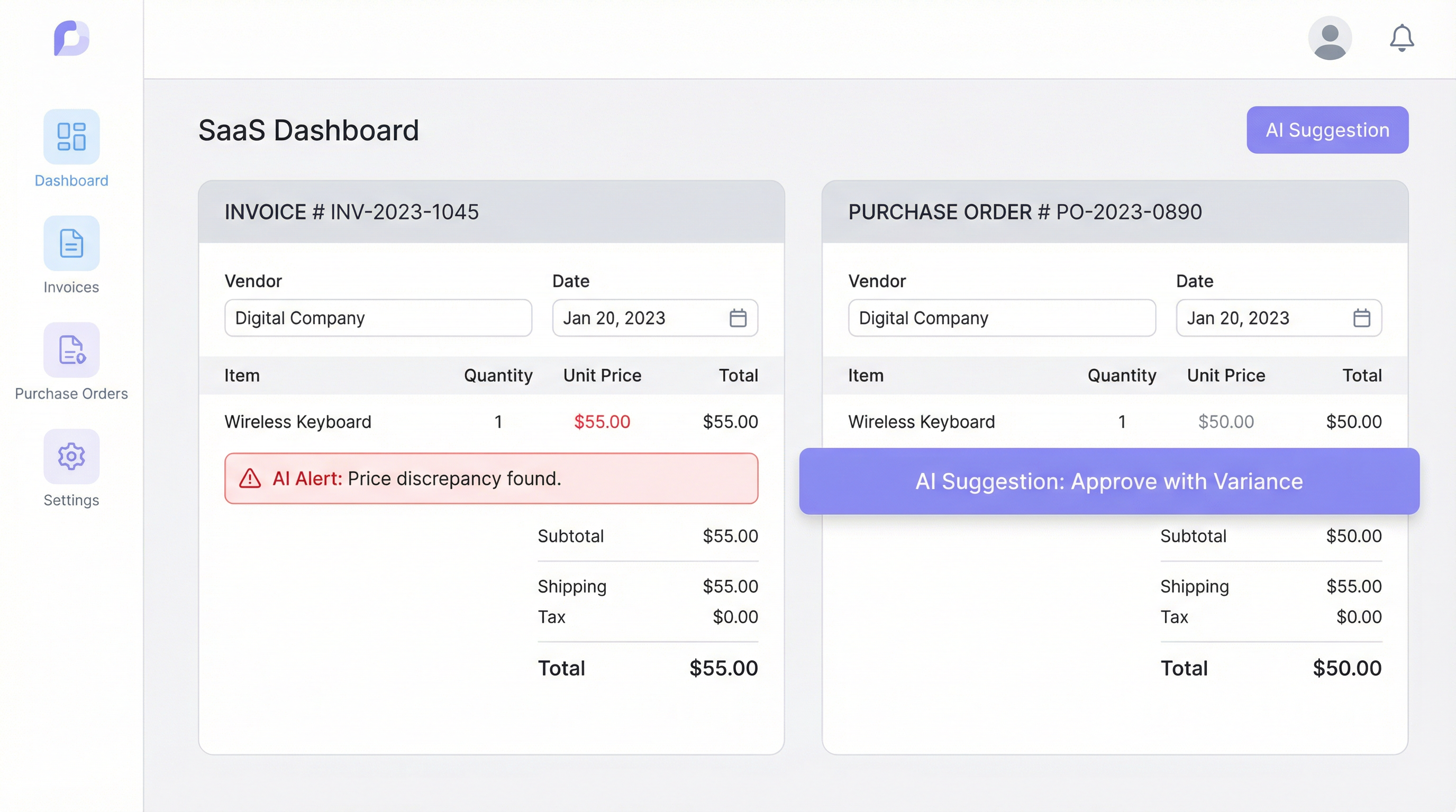 INVOICE MATCHING: Eliminate Disputes